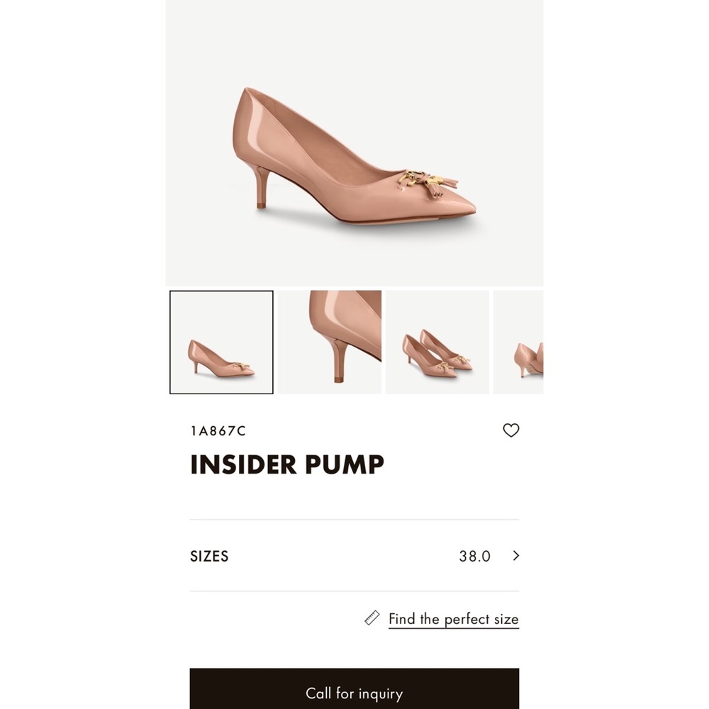 Louis Vuitton insider pump heels Blush pink 1A867C - Picture 10 of 12